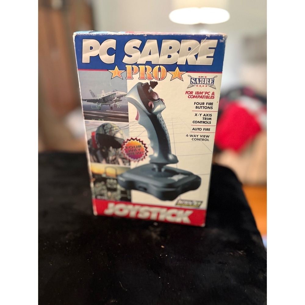 InterAct PC Sabre Pro Joystick Vintage IBM PC Compatible Flight Controller Boxed